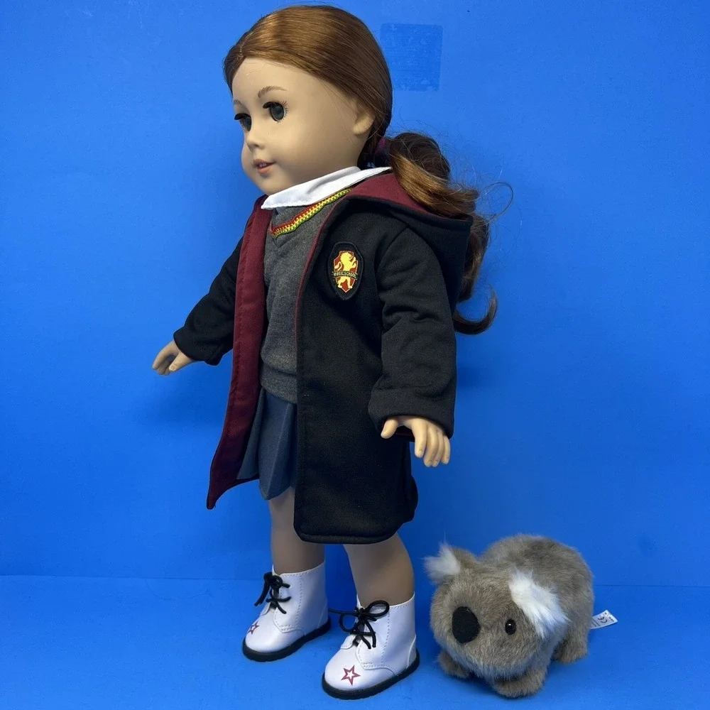 American Girl Doll Hogwarts Uniform Inspired Outfit w Koala Bear Harry Potter